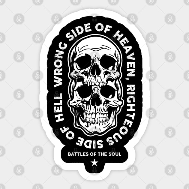 WRONG SIDE OF HEAVEN Sticker by artslaves